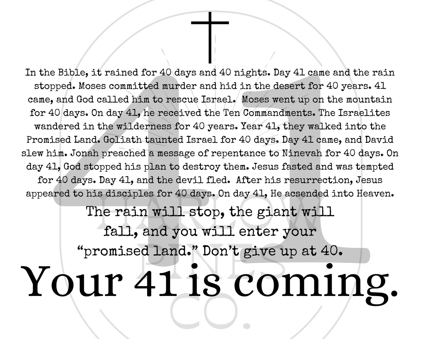Your 41 is coming
