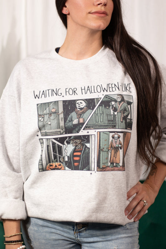 Waiting for Halloween Like Sweatshirt